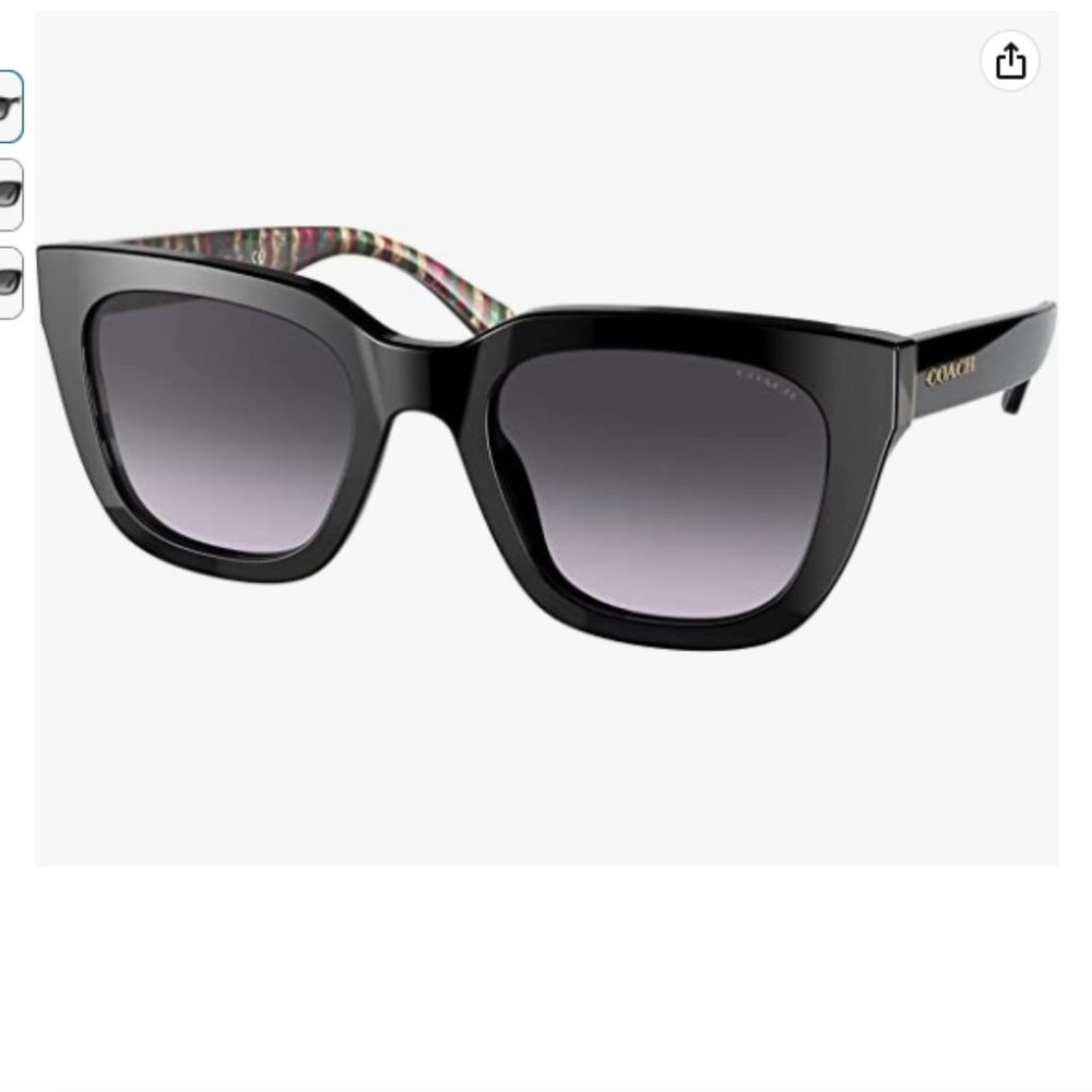 SOLD- Coach HC 8318 Women's Square Sunglasses - Black 🔥🕶